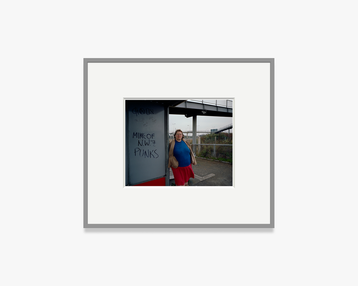 Woman at Bus Stop, Mill Hill, North London