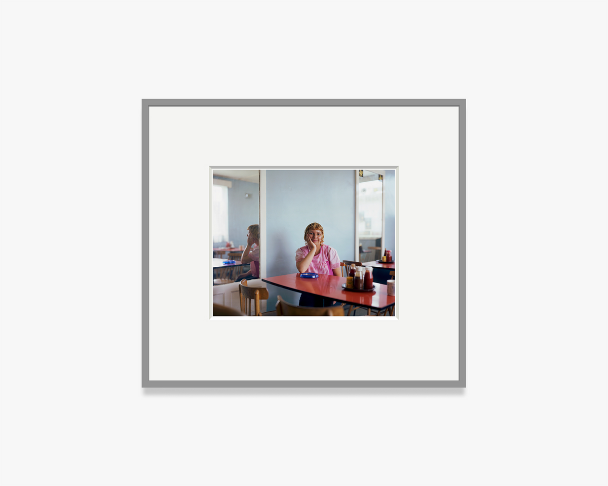 Café Waitress, John’s Café, Sandy, Bedfordshire