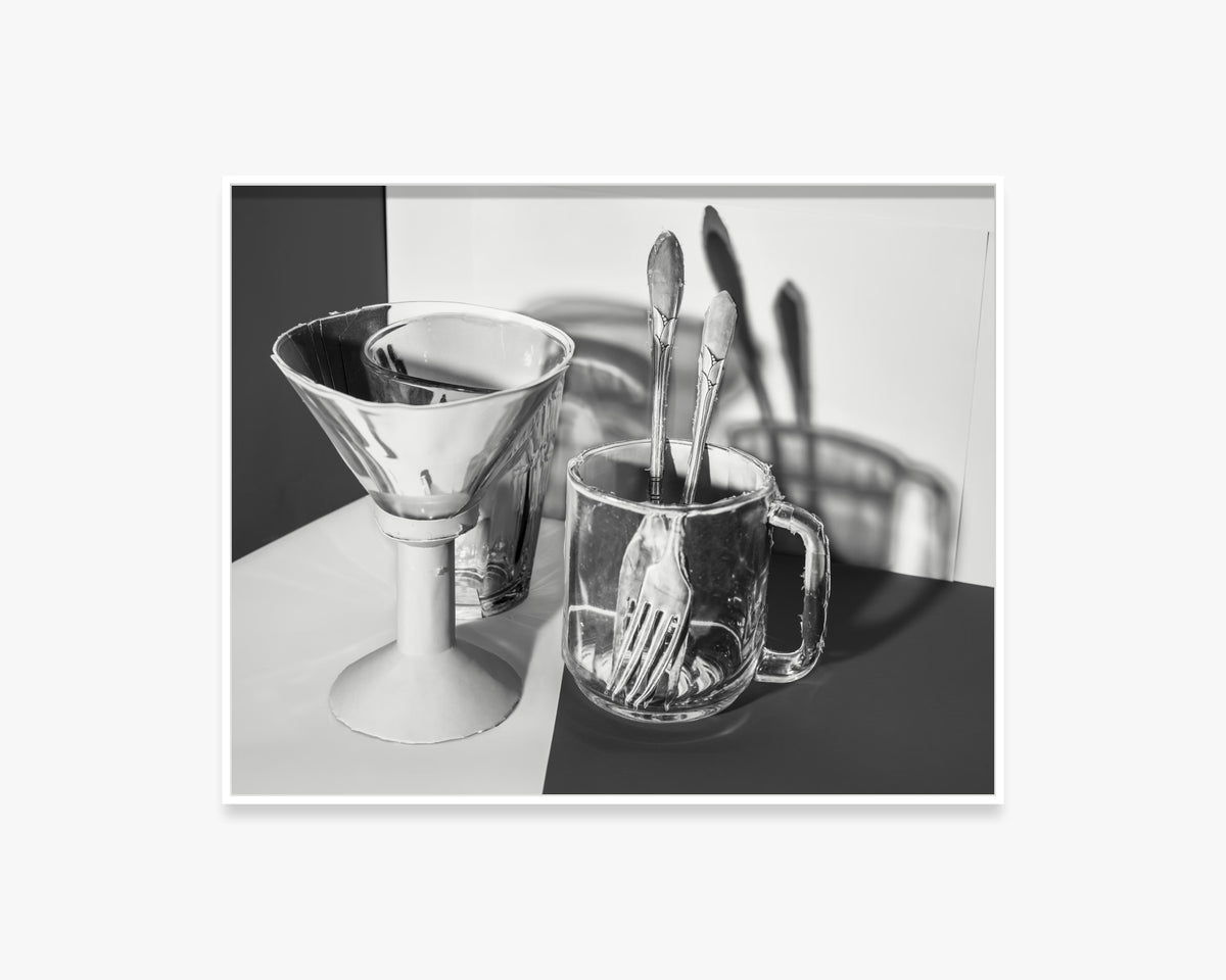 Light Study (Three Glasses and Two Forks)
