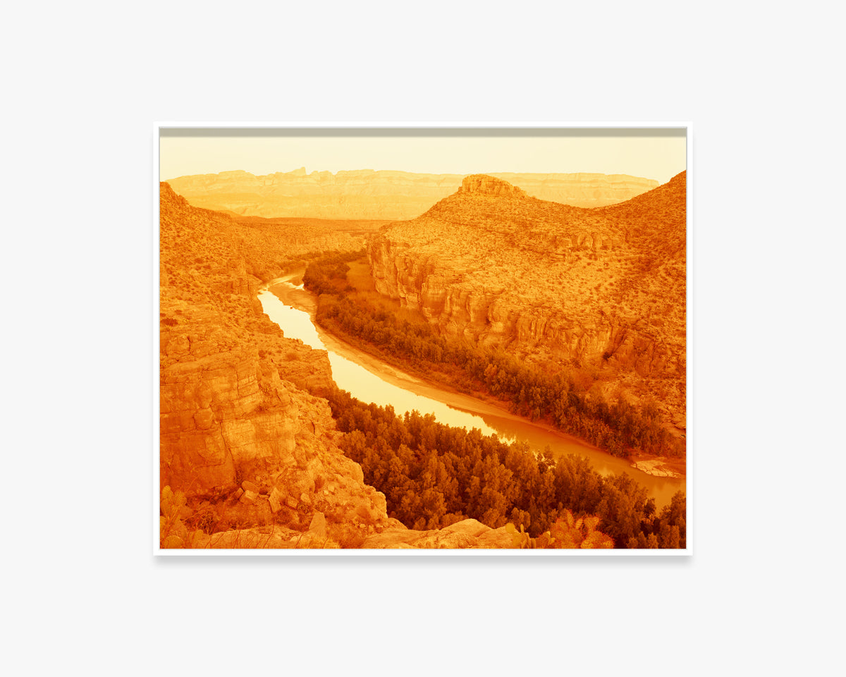 Sunset on the Sierra Del Carmen Mountains along the Rio Grande, Big Bend National Park, Texas